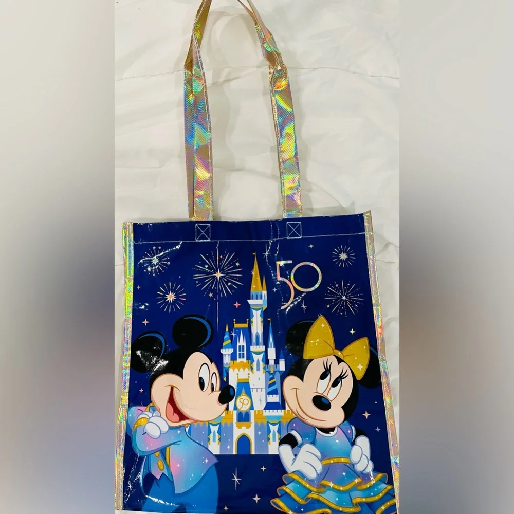 Walt Disney World Resort 50th Anniversary Reusable Tote Bag- set of 2 - Picture 2 of 9